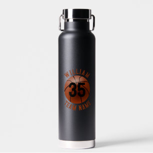 Basketball Personalized Water Bottle