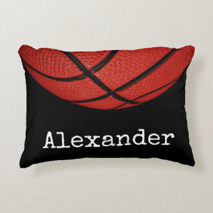Basketball Personalized with name and number Accent Pillow