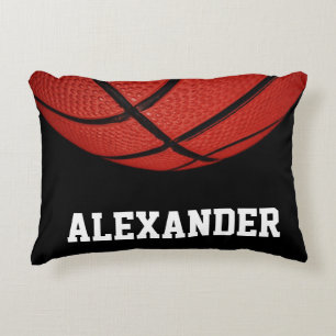 Basketball Personalized with name and number Decorative Pillow