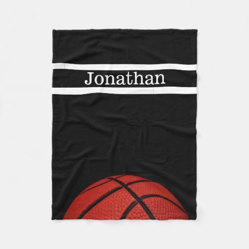 Basketball  Personalized with name blanket