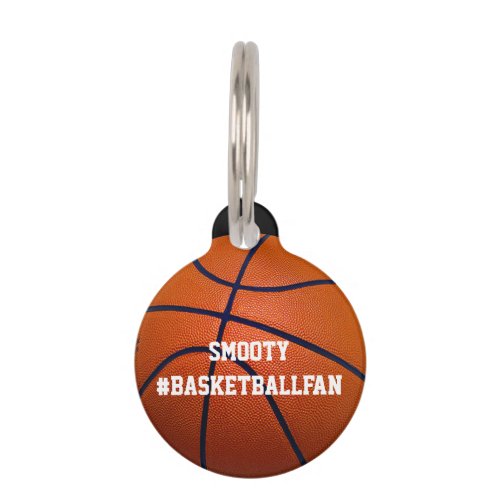 Basketball Pet ID Tag