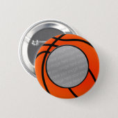 basketball photo button (Front & Back)