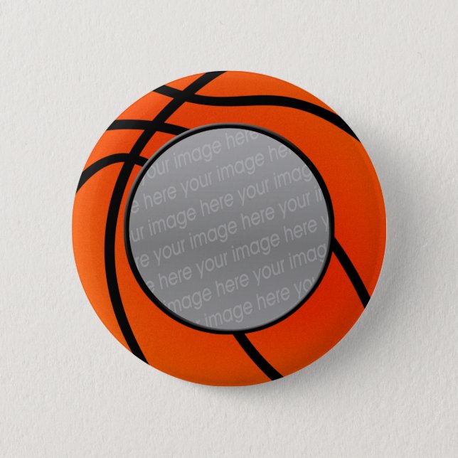 basketball photo button (Front)