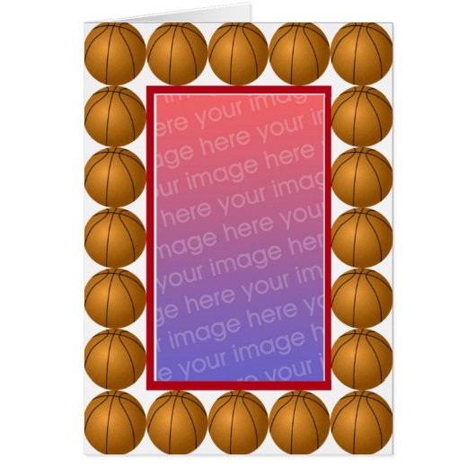 Basketball photo Card (Front)