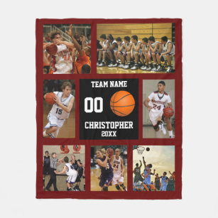 Hoopla- Basketball Player & Sports Inspired Custom Pet Photo Throw