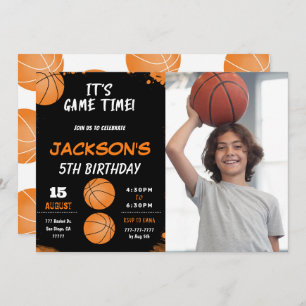 basketball Photo Invitation
