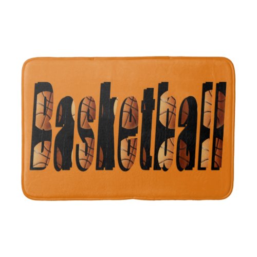 Basketball Picture Logo Memory Foam Bath Mat Bath Mat