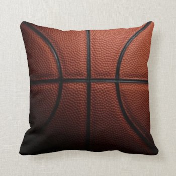 Basketball Pillow by ImGEEE at Zazzle