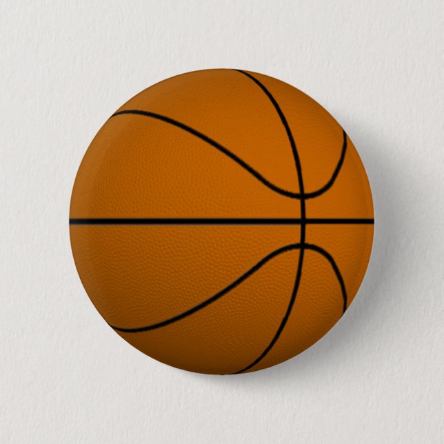 Basketball Pinback Button (Front)