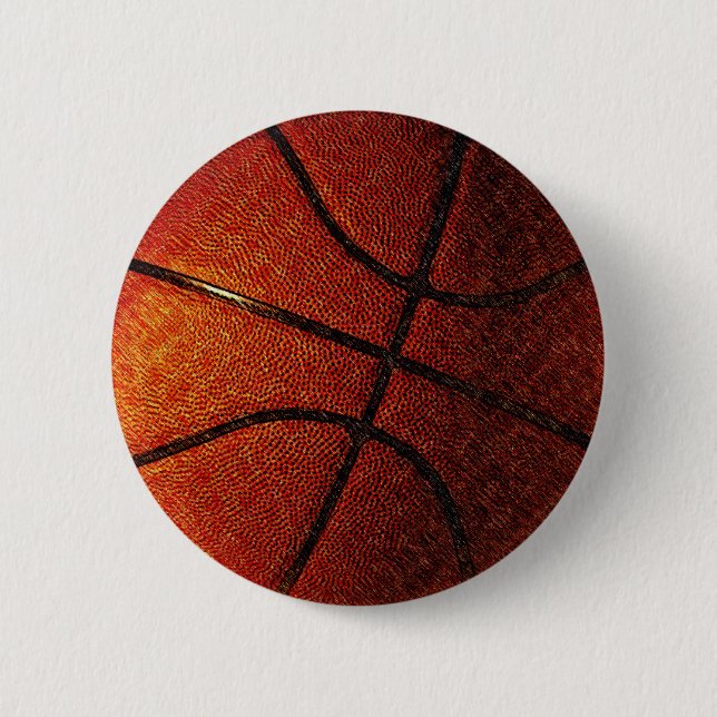 Basketball Pinback Button (Front)