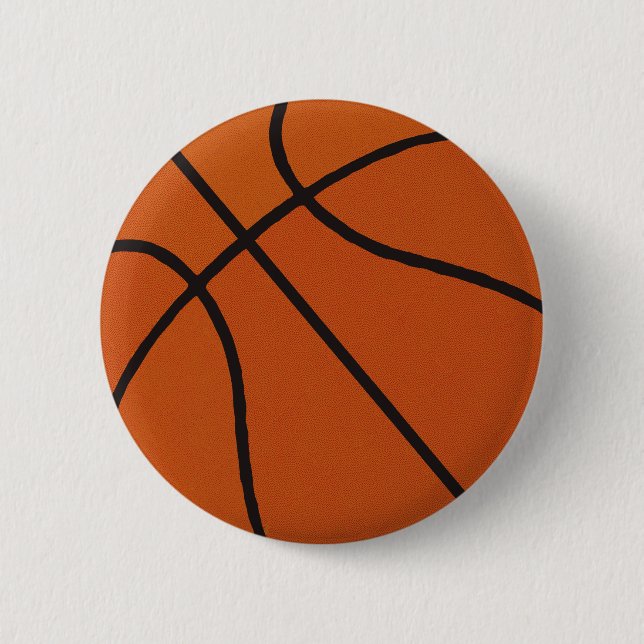 Basketball Pinback Button (Front)