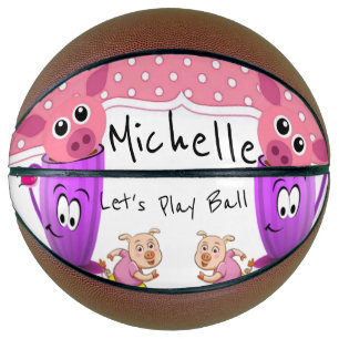 Basketball Pink Pigs Mugs