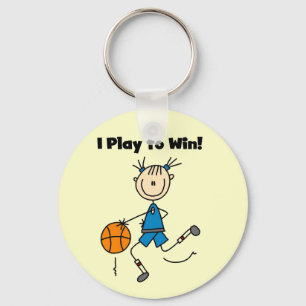 Basketball Play to Win T-shirts and Gifts Keychain