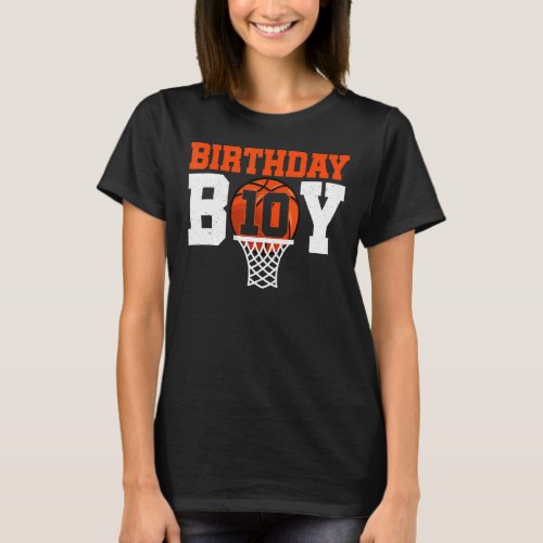 Basketball Player 10 Years Old Boy Basketball 9th  T_Shirt
