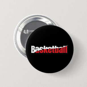 Basketball Player Abstract Swish - Word Art Button