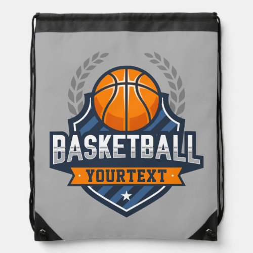 Basketball Player ADD NAME Varsity School Team Drawstring Bag