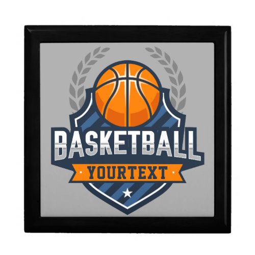 Basketball Player ADD NAME Varsity School Team Gift Box