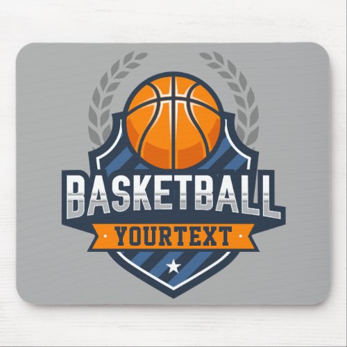 Basketball Player ADD NAME Varsity School Team Mouse Pad