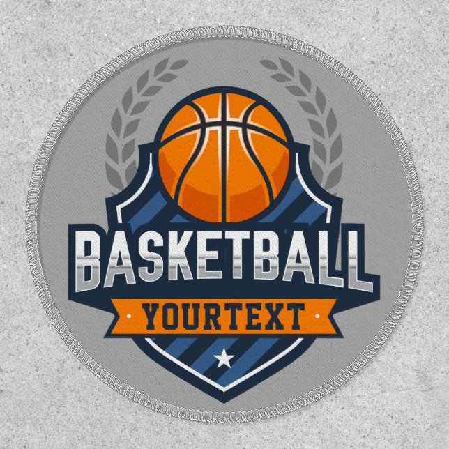 Basketball Player ADD NAME Varsity School Team Patch (Front)