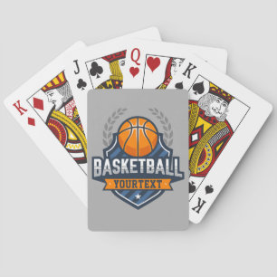 Basketball Player ADD NAME Varsity School Team Poker Cards