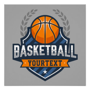 Basketball Player ADD NAME Varsity School Team Poster