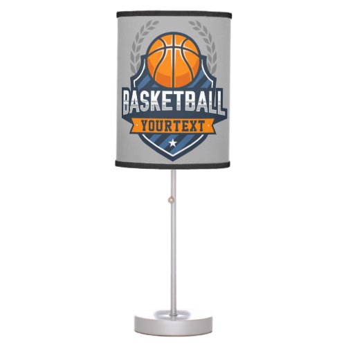 Basketball Player ADD NAME Varsity School Team Table Lamp