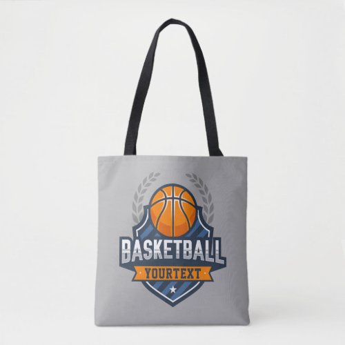 Basketball Player ADD NAME Varsity School Team Tote Bag