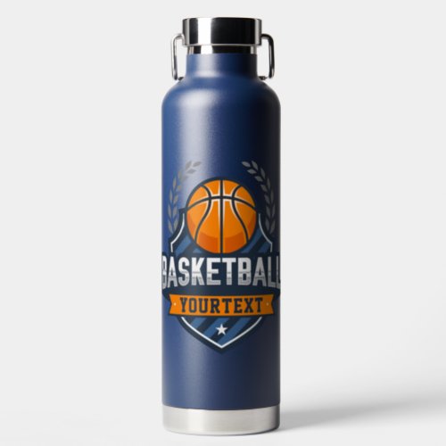 Basketball Player ADD NAME Varsity School Team Water Bottle