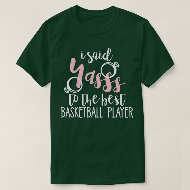 Basketball Player Bachelorette Hen Night T-Shirt (Design Front)