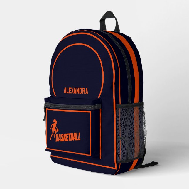 Basketball Player, Basketbal Team,Birthday Gift Printed Backpack (Back Corner Right)