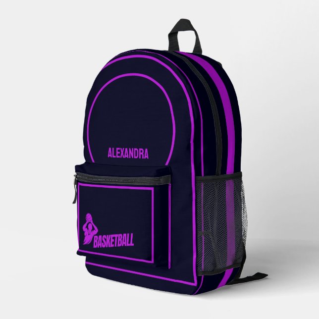Basketball Player, Basketbal Team,Birthday Gift Printed Backpack (Back Corner Right)