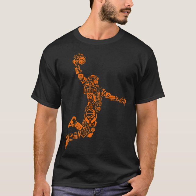 Basketball Player basketball coach club  T-Shirt (Front)