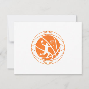 Basketball Player Basketball Lover RSVP Card