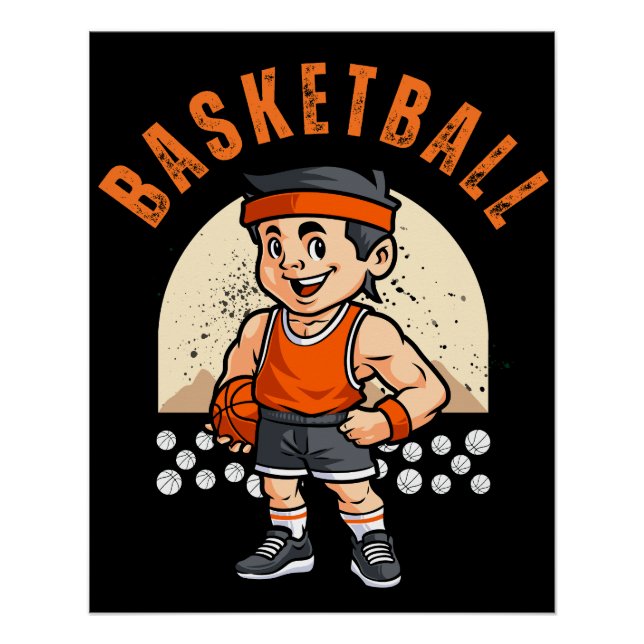Basketball Player Basketballer Sports Poster (Front)