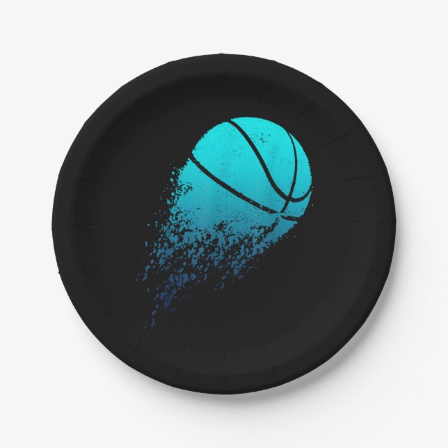 Basketball Player Bball Fan Baller Sports Paper Plates (Front)
