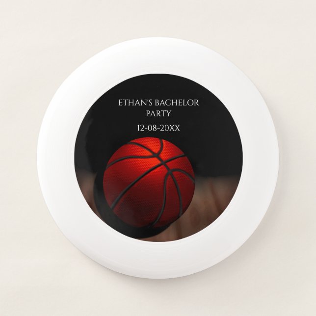 Basketball player birthday / bachelor party champ Wham-O frisbee (Front)