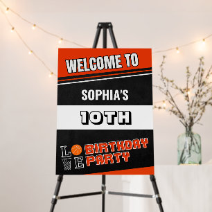 Basketball Player Birthday Foam Board