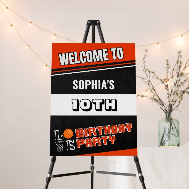 Basketball Player Birthday  Foam Board (In Situ (Stand))
