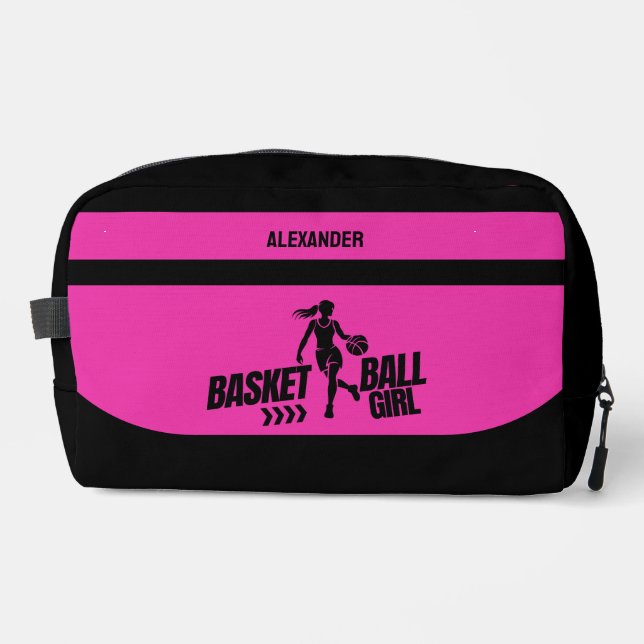 Basketball Player, Birthday Gift, Basketball Team  Dopp Kit (Front)