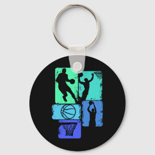 Basketball Player Boys Kids Men (2)  Keychain
