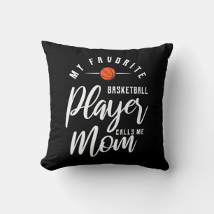 Basketball Player Calls Me Mom Throw Pillow