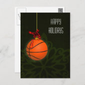 basketball player Christmas Cards (Front/Back)