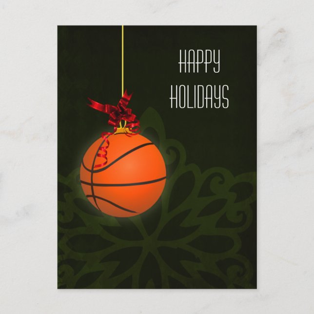 basketball player Christmas Cards (Front)