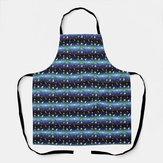 Basketball Player Christmas Tree Apron (Front)