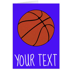 Basketball Player/Coach Custom Text and Color Card