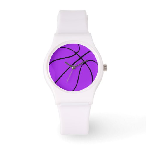 Basketball Player  Coach Purple Team Color Sports Watch