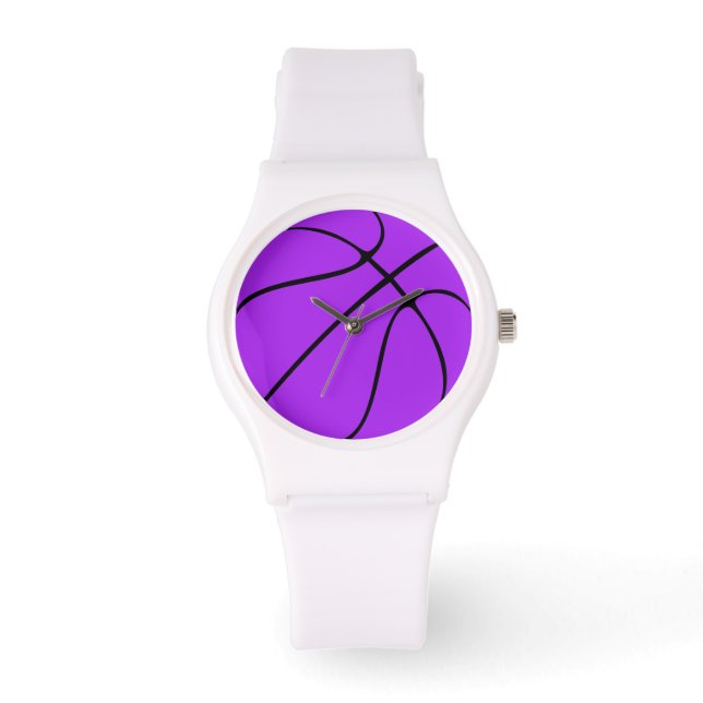 Basketball Player / Coach Purple Team Color Sports Watch (Front)