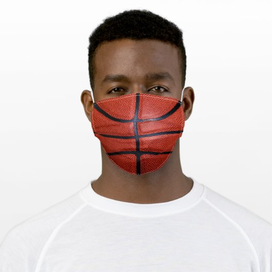 Basketball Player Coach Team Sports Fan Basketball Adult Cloth Face Mask (Worn)