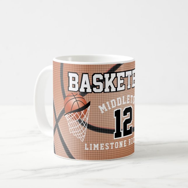 Basketball Player Coffee Mug (Front Left)