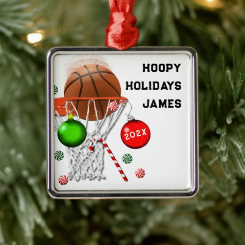 Basketball Player Collectible Metal Ornament